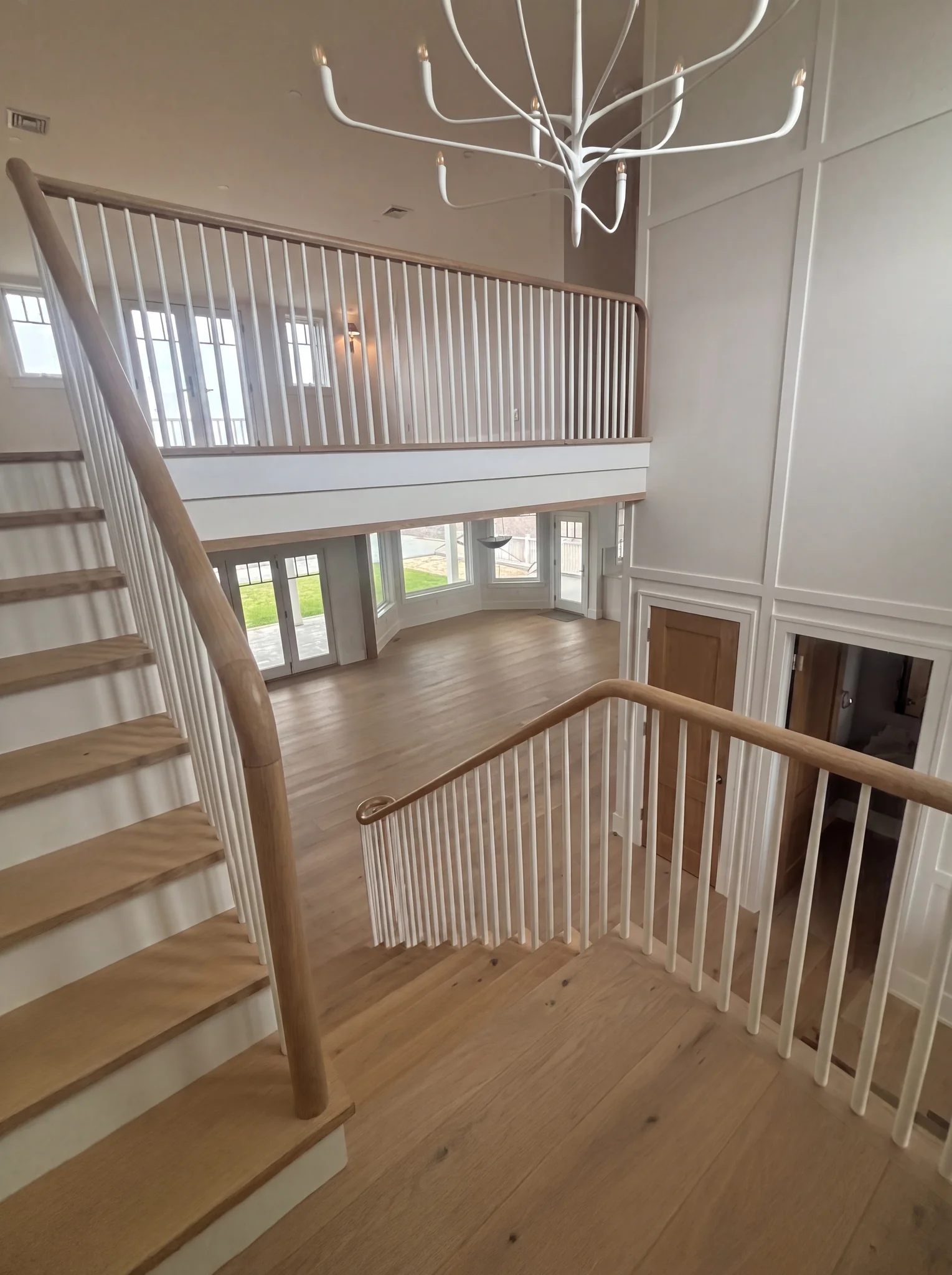 Upper landing and staircase at North Pasture Lane